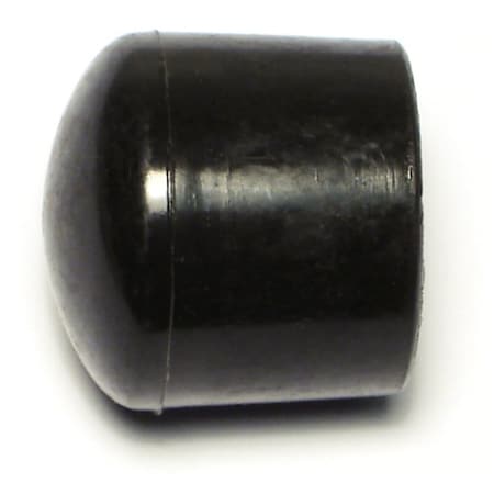 Midwest Fastener 7/8" Black Plastic Round Outside Tips 5PK 76685